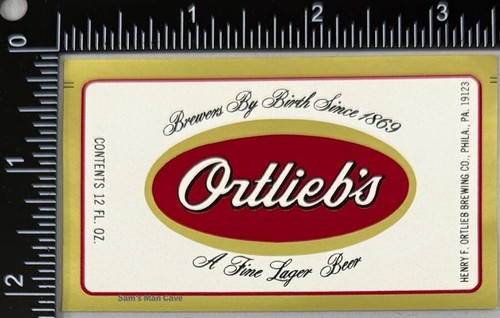 Etichetta birra ortlieb - etichetta,