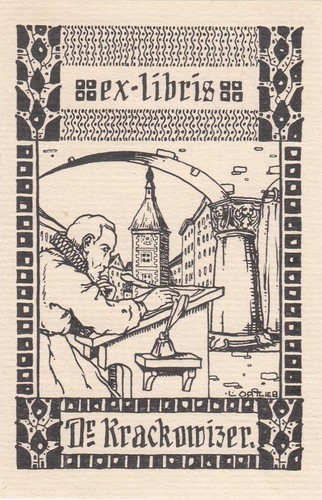 Exlibris bookplate klischee - exlibris,